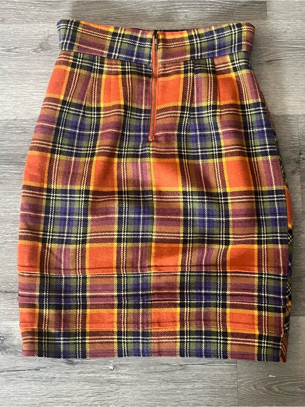 Anthropologie Plenty by Tracy Reese Easy Keeper Wool Plaid Skirt Size 6 - Picture 9 of 16
